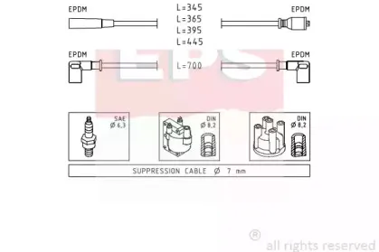 Комплект проводов зажигания EPS купить