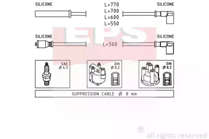 Комплект проводов зажигания EPS купить