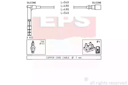 Комплект проводов зажигания EPS купить