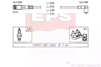 Комплект проводов зажигания EPS купить