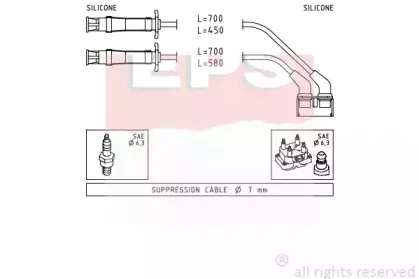Комплект проводов зажигания EPS купить