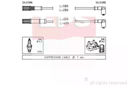 Комплект проводов зажигания EPS купить