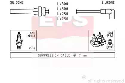 Комплект проводов зажигания EPS купить