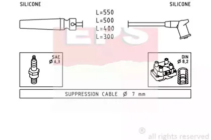 Комплект проводов зажигания EPS купить