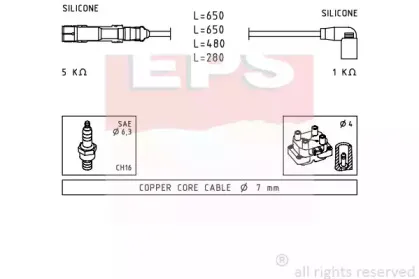 Комплект проводов зажигания EPS купить