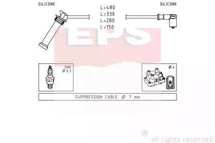 Комплект проводов зажигания EPS купить