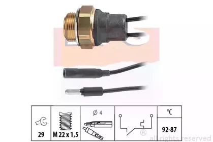 Термовыключатель, вентилятор радиатора EPS купить