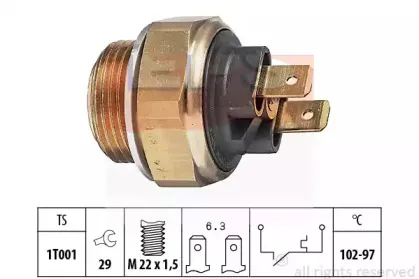 Термовыключатель, вентилятор радиатора EPS купить