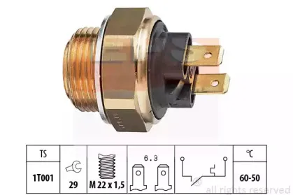 Термовыключатель, вентилятор радиатора EPS купить