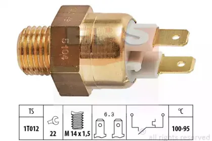 Термовыключатель, вентилятор радиатора EPS купить