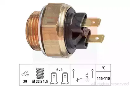 Термовыключатель, вентилятор радиатора EPS купить