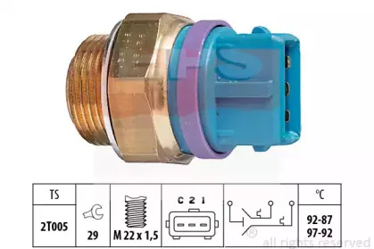 Термовыключатель, вентилятор радиатора EPS купить