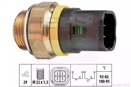 Термовыключатель, вентилятор радиатора EPS купить