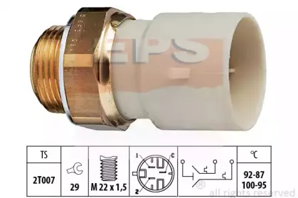 Термовыключатель, вентилятор радиатора EPS купить