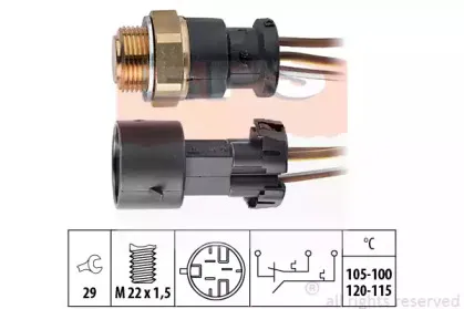 Термовыключатель, вентилятор радиатора EPS купить