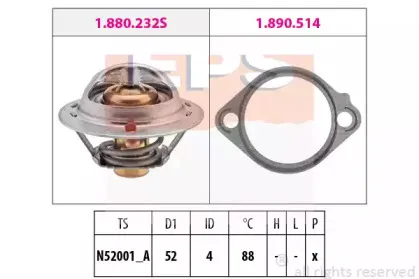 Термостат, охлаждающая жидкость EPS купить