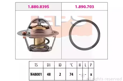 Термостат, охлаждающая жидкость EPS купить