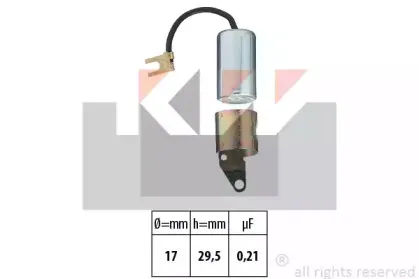 Конденсатор, система зажигания KW купить