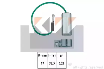 Конденсатор, система зажигания KW купить