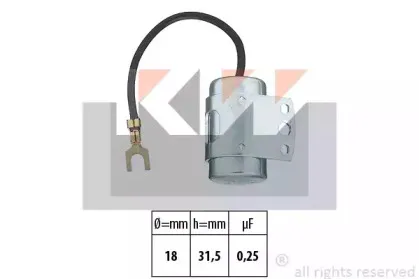 Конденсатор, система зажигания KW купить