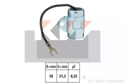 Конденсатор, система зажигания KW купить