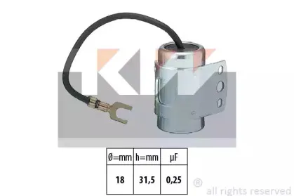 Конденсатор, система зажигания KW купить