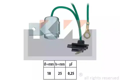 Конденсатор, система зажигания KW купить