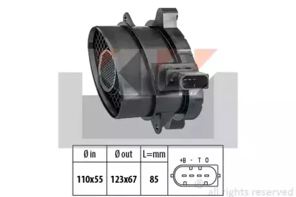 Расходомер воздуха KW купить