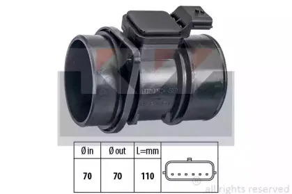 491 364 KW Витратомір повітря  (аналог EPS 1.991.364/Facet 10.1364 ) KW купить