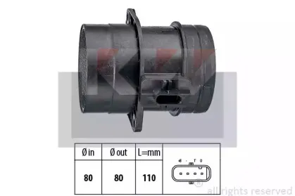 Расходомер воздуха KW купить