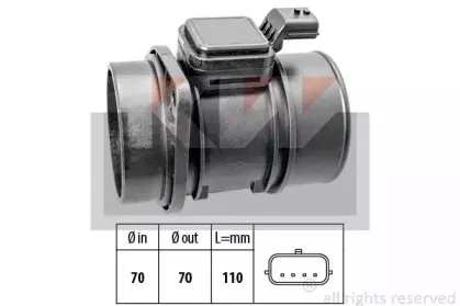 491 454 KW Витратомір повітря  (аналог EPS 1.991.454/Facet 10.1454 ) KW купить