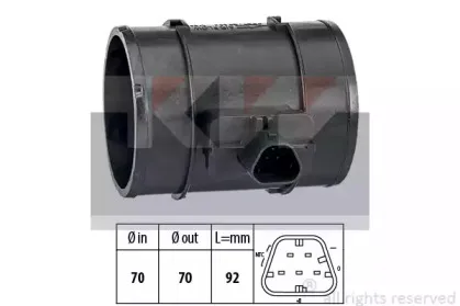 Расходомер воздуха KW купить