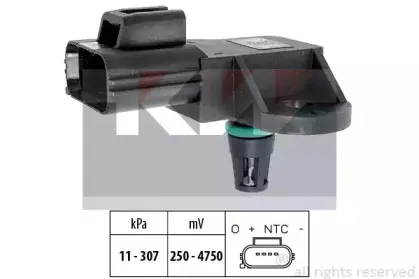 493 205 KW Датчик тиску повітря(вакуума) (аналог EPS 1.993.205/Facet 10.3205 ) KW купить