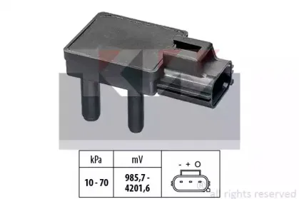 493 277 KW Датчик тиску вихлопних газів (аналог EPS 1.993.277/Facet 10.3277 ) KW купить