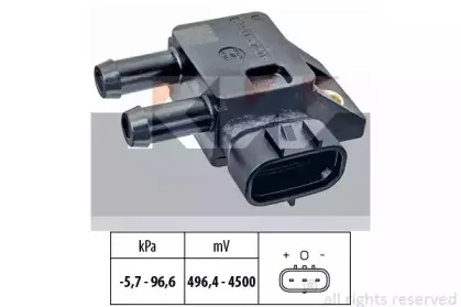 Датчик, давление выхлопных газов KW купить