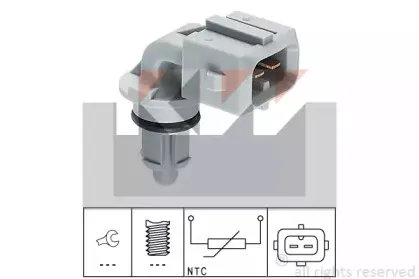 Датчик, температура впускаемого воздуха KW купить