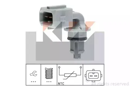 Датчик, температура впускаемого воздуха KW купить
