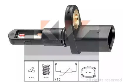 Датчик, температура впускаемого воздуха KW купить