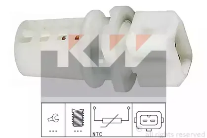 Датчик, температура впускаемого воздуха KW купить