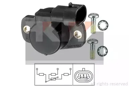 495 001 KW Датчик положення дросельної заслонки (аналог EPS 1.995.001/Facet 10.5001 ) KW купить