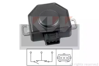 Датчик, положение дроссельной заслонки KW купить