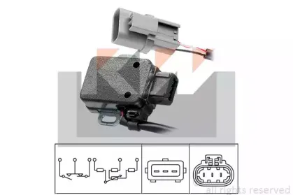 Датчик, положение дроссельной заслонки KW купить