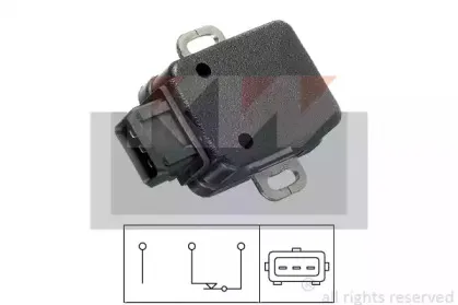 Датчик, положение дроссельной заслонки KW купить