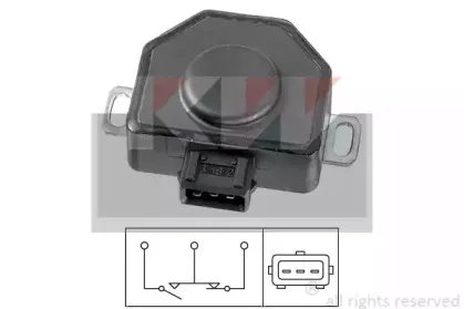 Датчик, положение дроссельной заслонки KW купить
