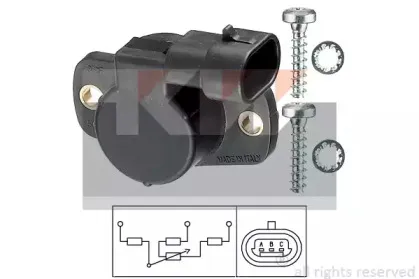 Датчик, положение дроссельной заслонки KW купить