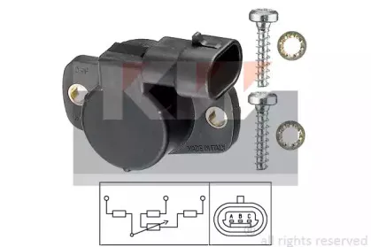 Датчик, положение дроссельной заслонки KW купить