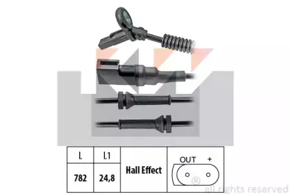 Датчик, частота вращения колеса KW купить