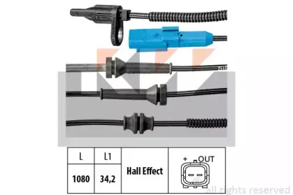 Датчик, частота вращения колеса KW купить