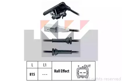 Датчик, частота вращения колеса KW купить