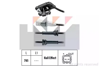 Датчик, частота вращения колеса KW купить